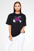 Fight Club (Tyler Durden) Baskılı Unisex Siyah Oversize Tişört - Tshirt