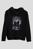 Fight Club (Tyler Durden) Baskılı Unisex Siyah Hoodie