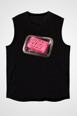 Fight Club (Tyler Durden) Baskılı Unisex Siyah Kolsuz Tişört - Tshirt