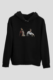 Fight Club (Tyler Durden) Baskılı Unisex Siyah Hoodie