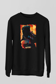 Fight Club (Tyler Durden) Baskılı Unisex Siyah Sweatshirt