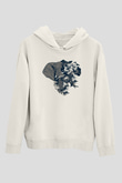 Fil Beyaz Unisex Hoodie
