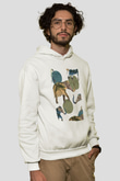 Fil Beyaz Unisex Hoodie
