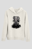 Fil Beyaz Unisex Hoodie