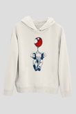 Fil Beyaz Unisex Hoodie