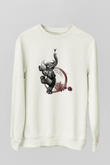 Fil Beyaz Unisex Sweatshirt