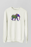 Fil Beyaz Unisex Sweatshirt
