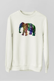 Fil Beyaz Unisex Sweatshirt