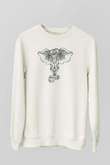 Fil Beyaz Unisex Sweatshirt