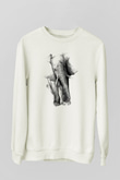 Fil Beyaz Unisex Sweatshirt