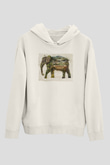 Fil OrmanıBeyaz  Unisex Hoodie