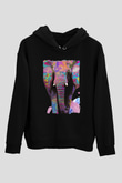 Fil Siyah Unisex Hoodie