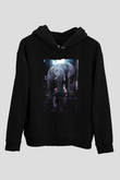 Fil Siyah Unisex Hoodie