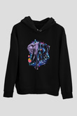 Fil Siyah Unisex Hoodie