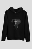 Fil Siyah Unisex Hoodie