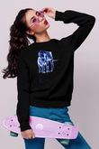 Fil Siyah Unisex Sweatshirt