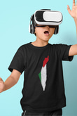 Filistin Baskılı Unisex Siyah Çocuk Tişört - Tshirt