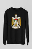 Filistin Baskılı Unisex Siyah Sweatshirt