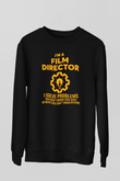 Film yönetmeni Siyah Unisex Sweatshirt