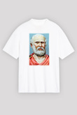 Filozof Beyaz Unisex Oversize Tişört T-Shirt