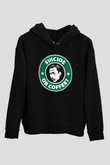 Filozof Siyah Unisex Kapüşonlu Sweatshirt