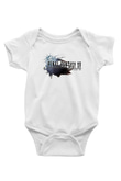 Final Fantasy Baskılı Beyaz Unisex Bebek Body - Zıbın