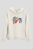 Final Fight Beyaz Unisex Hoodie