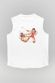 Final Fight Beyaz Unisex Kolsuz Tişört