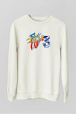 Final Fight Beyaz Unisex Sweatshirt
