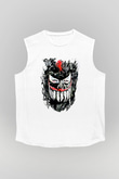 Finn Balor Baskılı Beyaz Unisex Kolsuz Tişört - Tshirt