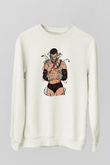 Finn Balor Baskılı Beyaz Unisex Sweatshirt