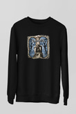 Finntroll Baskılı Unisex Siyah Sweatshirt