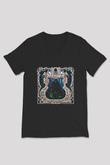 Finntroll Baskılı Unisex Siyah V Yaka Tişört