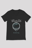 Finntroll Baskılı Unisex Siyah V Yaka Tişört