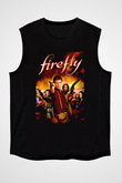 Firefly Siyah Unisex Kolsuz Tişört