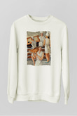 Fırıncı Beyaz Unisex Sweatshirt