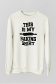 Fırıncı Beyaz Unisex Sweatshirt