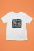 Fishbone Baskılı Unisex Beyaz Çocuk Tişört