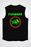 Fishbone Siyah Unisex Kolsuz Tişört
