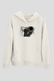 Fit For Rivals Baskılı Beyaz Unisex Kapüşonlu Sweatshirt