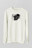 Fit For Rivals Baskılı Beyaz Unisex Sweatshirt