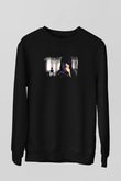 Fit For Rivals Baskılı Unisex Siyah Sweatshirt