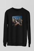 Five Finger Death Punch Baskılı Unisex Siyah Sweatshirt
