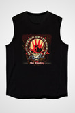 Five Finger Death Punch Baskılı Unisex Siyah Kolsuz Tişört