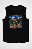 Five Finger Death Punch Baskılı Unisex Siyah Kolsuz Tişört