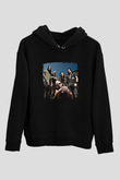 Five Finger Death Punch Baskılı Unisex Siyah Hoodie