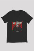 Five Finger Death Punch Baskılı Unisex Siyah V Yaka Tişört