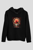 Five Finger Death Punch Baskılı Unisex Siyah Hoodie