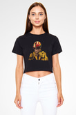Five Finger Death Punch Siyah Crop Top Tişört