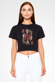 Five Finger Death Punch Siyah  Crop Top Tişört